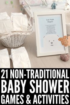 baby shower games and activities for the 21 non - traditional baby shower games & activities