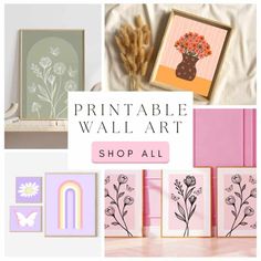 the printable wall art shop all is on sale