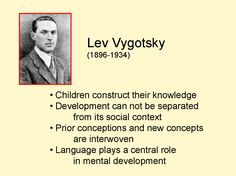 an image of a man in a suit and tie with the words levi vygotsky on it