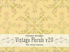 vintage floral wallpapers v200