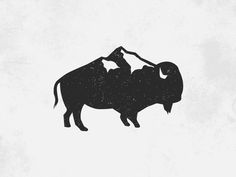 Buffalo Tattoo Feminine, Bison Logo, 카드 디자인, Native American Art, Spirit Animal