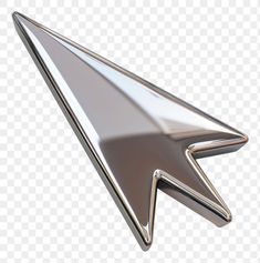 an image of a silver metal arrow