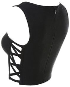 Black Stretch Crop Top With Built-in Bra, Stretch Corset With Built-in Bra For Club, Black Compression Tank Top With Built-in Bra, Black Sleeveless Bodycon Tank Top, Fitted Tank Top For Club, Black Bodycon Sleeveless Tank Top, Black Sleeveless Bodycon Top, Black Elastane Tank Top For Night Out, Fitted Nylon Racerback Tank Top