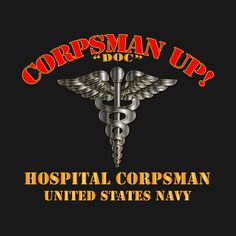 a black background with the words, hospital copsman vietnam and a cadus symbol