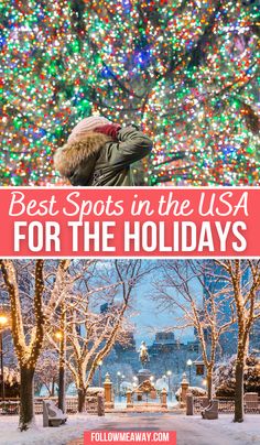 the best spots in the usa for the holidays