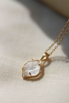 Helga Oval Clear Quartz Crystal Pendant Necklace, Helga Rhombus Clear Quartz Crystal Necklace, Gold Vermeil Art Deco Celestial Jewelry - Etsy Art Deco Celestial, Art Deco Necklaces, Light Bringer, Gold Coin Necklace, Oval Necklace, Quartz Crystal Pendant, Quartz Crystal Necklace, Be The Light, Crystal Pendant Necklace