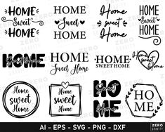 home sweet home svg bundle