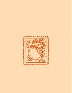 Minimalist Cookie Tattoo, Stamp With Orange Tattoo, Orange County Tattoo Ideas, Tattoos Of Oranges, Triceratops Tattoo Traditional, Orange Post Stamp Tattoo, Bag Of Oranges Tattoo, Orange Wendy Cope Tattoo, Wendy Cope Orange Tattoo