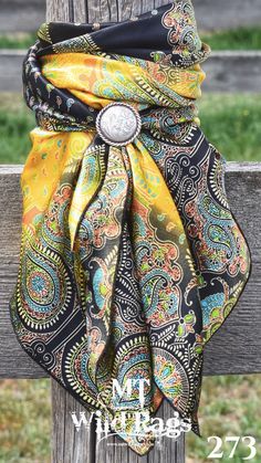 Scarf Slides Western, Rodeo Pics, Buckaroo Style, Western Neck Scarf, Neck Scarf Women, Scarf Slides, Cowgirl Closet, Western Inspiration