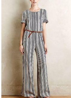 Linen And Cotton Jumpsuit. Short Sleeves. Side Zip. Front Button Closure. New Without Of Tags. Belt Is Only For Decorative Purposes. Not Included. Anthropologie Pants, Petite Outfits, Clothing For Women, Passion For Fashion, Modest Fashion, Side Zip, Jumpsuit Romper, Casual Fashion, Fashion Beauty