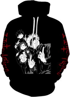 Amazon.com: Unisex Jujutsu Kaisen Novelty Hoodies/Printed Fashion Sweatshirt with Pocket for Winter : Clothing, Shoes & Jewelry Anime Products, Printed Fashion, Anime Clothes, Anime Inspired Outfits, Anime Merch, Winter Clothing, Inspired Outfits, Anime Inspired, Teen Fashion Outfits