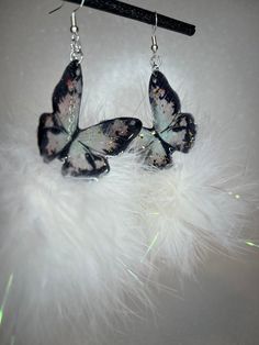 Acrylic butterfly fluffy earring Medium Acrylic Butterfly, Sassy Hair, Dublin, Jewelry Earrings Dangle, Dangle Drop Earrings, Dangle Earrings, Jewelry Earrings, United States, Ships