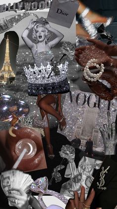 a collage of fashion and accessories with the word dolce on it