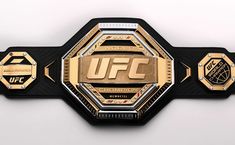 the official logo for the upcoming wwfw championship is shown in gold and black on a white background