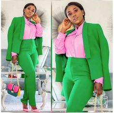 This elegant outfit is designed with high quality wool material that guarantees durability and comfort. it is suitable for all kinds of occasion and comes in 2 pieces ( jacket  + pant - trouser) the blazer can also be worn with any kind of trouser or jeans  for custom orders, please feel free to start a  conversation for further enquires. your satisfaction is our priority  i hope you have a pleasurable shopping experience Office Wears, Chic Work Outfit, African Fashion Designers, Corporate Style, African Fashion Modern, Ladies Gown, African Men Fashion, Africa Fashion