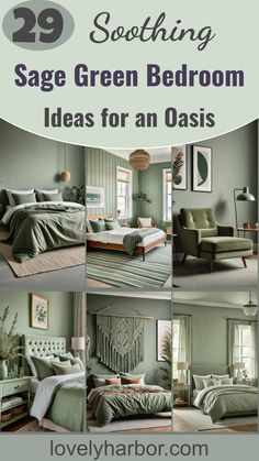 29 Sage Green Bedroom Ideas To Transform Your Space Into An Oasis Green Bed Linen, Green Bedroom Ideas, Green Bedroom Design, Bedroom Transformation, Living Room Decor Indian, Green Accent Walls, Bedroom Hacks