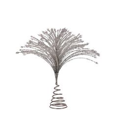 a tall metal tree with lots of branches in it's centerpiece on a white background