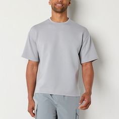 Stock up on essentials like this men's Xersion t-shirt to wear for a workout or for a casual day. Made from a soft recycled stretch-jersey with quick-dry techology, this pullover tee has a classic crew neckline and short sleeves. Wear it with shorts or pants year-round.Features: Quick DryClosure Type: Pullover HeadFit: Regular FitNeckline: Crew NeckSleeve Length: Short SleeveApparel Length: 34 InchesFiber Content: 62% Recycled Polyester, 33% Rayon, 5% SpandexFabric Description: JerseyCare: Machi Mens Crew Neck, Shirt Shop, Crew Neckline, Quick Dry, Wear It, Short Sleeves, Crew Neck, T Shirts, Mens Tshirts