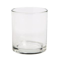 an empty glass on a white background