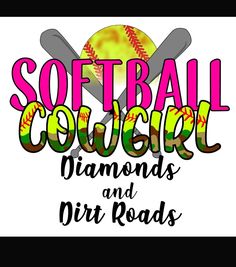 softball diamond and dirt roads logo