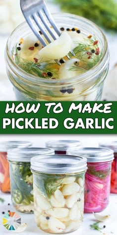 how to make pickled garlic in mason jars