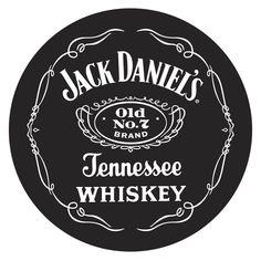 an old no 7 tennessee whiskey label with the name jack daniels's on it