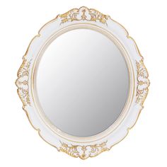 PRICES MAY VARY. This Vintage Hanging Mirror With Unique design, White frame, Oval shape, bringing retro Baroque style，It is an excellent choice to Rococo, and other antique decors. you can hang the mirror for use or as decor for the wall. And also can be an mirror tray, showing your things in a new style Suitable for living rooms, bedrooms, bathrooms, dining rooms and etc. A great decorative wall mirror The vintage mirror makes the perfect gift for your mom, wife and girlfriend，it is great for Mirrors For Bedroom, White Vanity Mirror, Farmhouse Bathroom Mirrors, Dresser In Living Room, Hanging Mirrors, Small Wall Mirrors, Entryway Mirror, Decorative Wall Mirror, Mirror Vintage