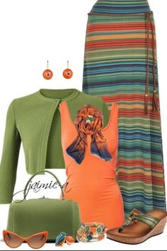 Sukienki Maksi, Rok Outfit, Mode Hippie, Maxi Skirt Outfits, Striped Maxi Skirts, Skirt Maxi, Komplette Outfits, Mode Vintage