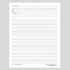 the printable handwriting paper is lined with lines and has been placed on top of each other