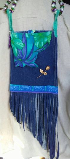 Check out this item in my Etsy shop https://www.etsy.com/listing/634075852/eco-friendly-upcycled-denim-fringed-boho Bohemian Aesthetic, Fringe Bags, Fancy Bags, Upcycled Denim, Funky Fashion, Boho Bag, Vintage Roses, Fun Bags