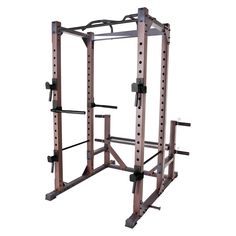 the power rack is shown with two squats on one side and three bars on the other