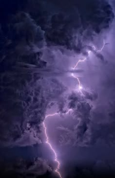 a lightning bolt is seen in the sky