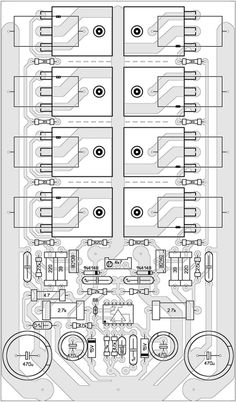 the circuit diagram for an electronic device, with several different types of wires and switches