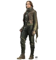 a woman in a star wars outfit is standing