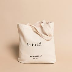 Le Tired Tote – MONTSERRAT New York New York City Style, Shot Of Espresso, Sweat Sets, Best Tote Bags, Trendy Shirt Designs, Free Tote, Double Shot, Trendy Tote Bags, Four Horsemen