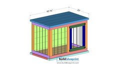 the plans for a small shed with windows