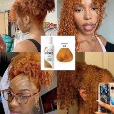 Ginger Dye On Natural Hair, 360 Hair Color, Orange Dyed Hair Black Women, Color 30 Natural Hair, Adore Spiced Amber Hair Color, Fall Color Hair Ideas For Black Women Natural, Dyed Natural Hair For Black Women Highlights, Hair Color Dye Ideas Black Women, Afro Hair Dye Colors