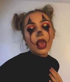 Spooky Halloween Makeup, Halloween Makeup Clown, Uhyggelig Halloween, Halloween Coustumes