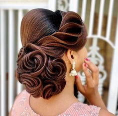 Competition Updos, Russian Hairstyles, Reception Hairstyle, Hair Competition, Reception Hairstyles, Long Hair Designs, Competition Hair, Hairstyles Design, Classic Updo