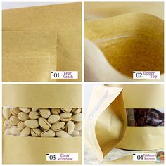 instructions to make a paper bag with almonds