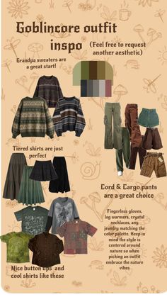 Goblin Core Aesthetic Outfits, Goblin Core Aesthetic, Grunge Cottagecore, Goblincore Aesthetic, Silly Clothes