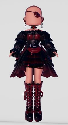 Roblox Royale High Outfits, Royale High Outfits, Roblox Royale High, Royale High Journal Ideas, Steampunk Skirt, High Clothes, Witch Boots, Punk Rock Outfits