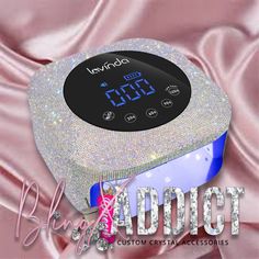 P R O D U C T ∙ D E S C R I P T I O N Calling all nail techs, this one is for you! Wether you are at home doing your nails or in the shop, why not finish them off with some dazzle? The Lavinda Nail UV Lamp crystalized in glass crystals will for sure bring your customers back! This lamp features: Dual Light Source - Lavinda gel UV led lamp comes with 30pcs dual light source lamp beads, the light shines from all directions and dries nail polish quickly. And the light is soft (395-405mm)and not gla Gel Nail Light, Square Nail, Dry Nail Polish, Nail Dryer, Dry Nails, Crystal Nails, Nail Studio, Crystal Accessories, Metal Mirror