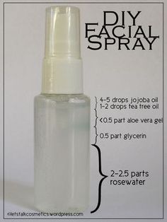 Facial Spray Diy, Diy Face Spray, Face Spray, Natural Acne Remedies, Diy Kosmetik, Natural Acne, Diy Facial, Diy Sprays, Diy Cosmetics