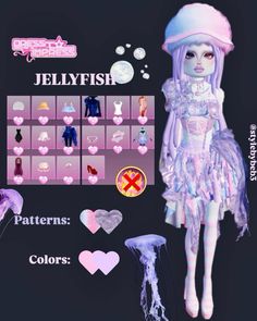 an image of a doll with jellyfish on it