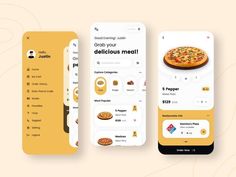 Digital marketing company Pizza App, Application Ui Design, Food Ordering App, Restaurant App, Food Delivery App, Mobile App Design Inspiration, Ui Ux Designer, Delivery App