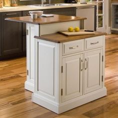 095385810788xl_1541632611.jpg Trash Can In Kitchen, Lowes Kitchen Island, Hidden Trash Can, Kitchen Islands For Sale, Kitchen Island Furniture, Freestanding Kitchen Island, Small Kitchen Island, White Kitchen Island, Kitchen Island Cart