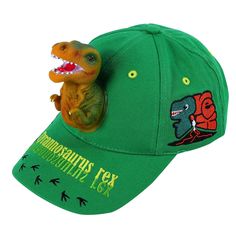 PRICES MAY VARY. 100% Cotton Imported Hook and Loop closure Hand Wash Only T-rex finds a way. 3D T-rex Jurassic Dinosaur, embroidered TYANNOSAURUS REX on front, and cute dinosaur footprints on the bill. Perfect Birthday gifts for little super fans for T-rex and dinosaurs. Great for Crazy Hats for Crazy Hat Day Silly Wacky Hatsfor boys. Size: 21.2’’-22’’ around head (54cm to 56cm). Measure your kids head circumference before purchase. Adjustable snapback enclosure. Made with 100% cotton, light we Hats For Boys, Dinosaur Hat, Crazy Hat Day, Dinosaur Footprint, Hat Day, Kids Head, Crazy Hats, T Rex Dinosaur, Embroidered Hats