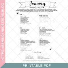 the free printable baby shower checklist is shown in pink and white, with an arrow