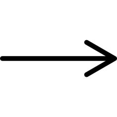 an arrow pointing to the right on a white background